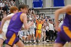 MBBall vs Emerson  Wheaton College Men's Basketball vs Emerson College is the first round of the NEWMAC Basketball Championships. - Photo By: KEITH NORDSTROM : Wheaton, basketball, NEWMAC MBBall2024